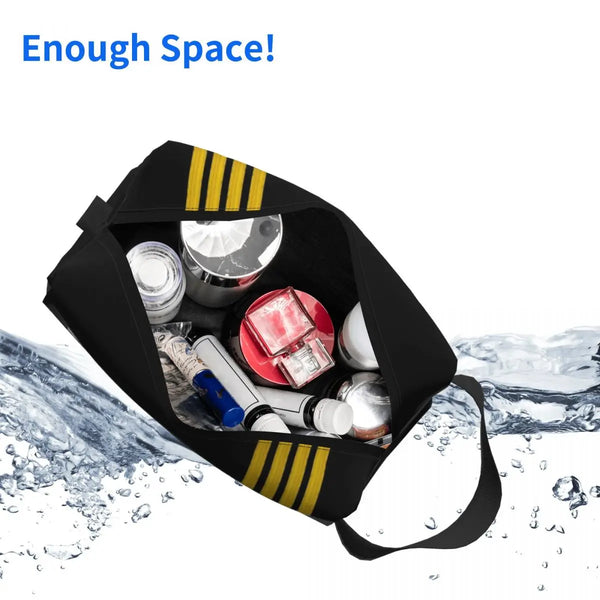 Flight Captain's designed Toiletry Bag.