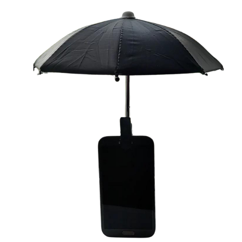 Smartphone Umbrella puts your phone in the shade!