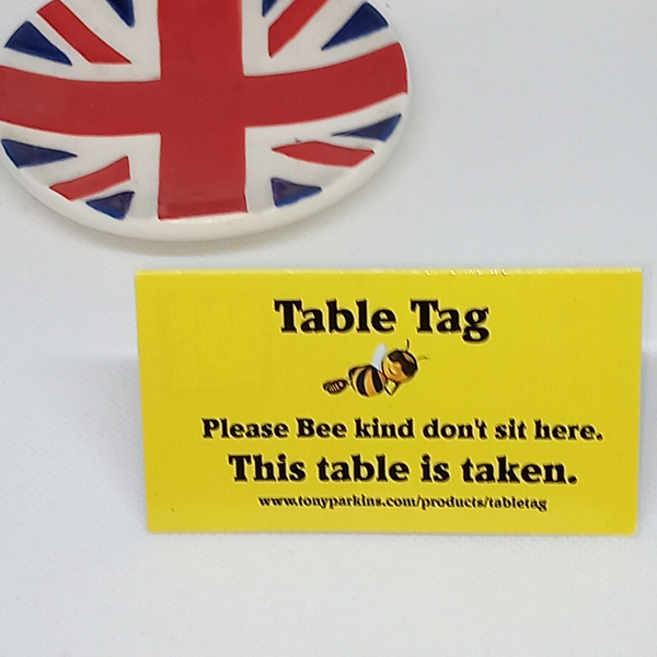Single Cruise Traveller?  Personal Buffet Folding Table Placement Card.